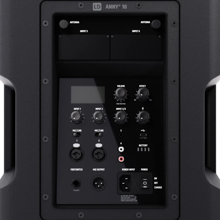 LD Systems ANNY 10 głośnik Bluetooth  PA z akumulatorem i mikserem