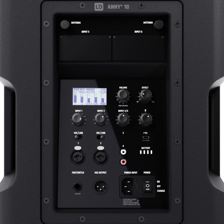LD Systems ANNY 10 głośnik Bluetooth  PA z akumulatorem i mikserem