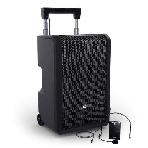 LD Systems ANNY 10 BPH B5 głośnik Bluetooth PA z akumulatorem mikserem i 1x mikrofonem nagłownym bodypack