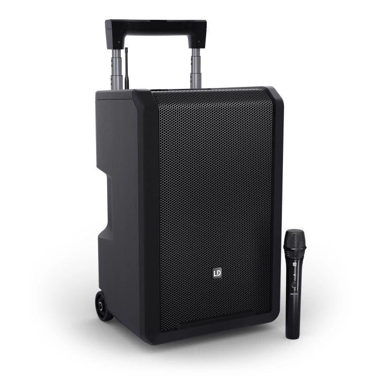 LD Systems ANNY 10 HHD B5 głośnik Bluetooth PA z akumulatorem mikserem i 1x mikrofonem bezprzewodowym