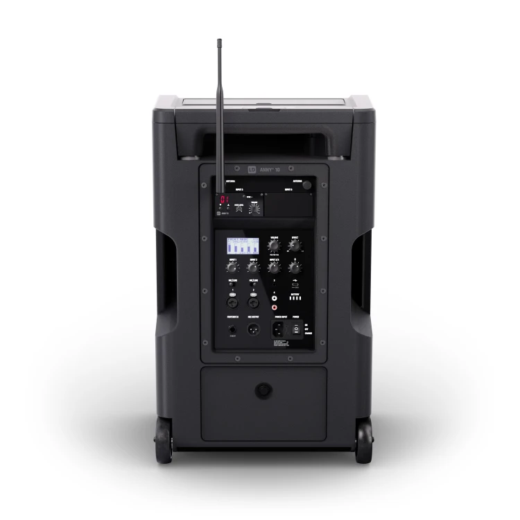LD Systems ANNY 10 HHD B5 głośnik Bluetooth PA z akumulatorem mikserem i 1x mikrofonem bezprzewodowym