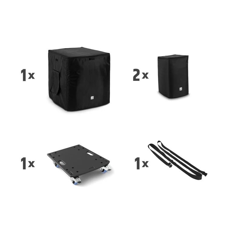 LD Systems DAVE 12 G4X BAG SET zestaw transportowy z kółkami i osłonami dla DAVE 12 G4X