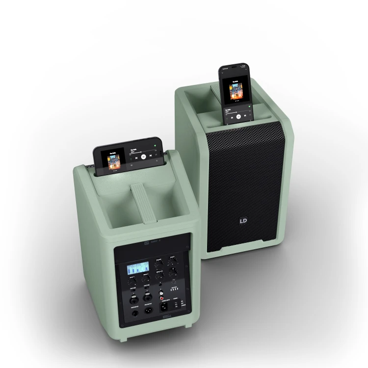 LD Systems ANNY 8 GN głośnik Bluetooth® PA z mikserem  Adventure Green