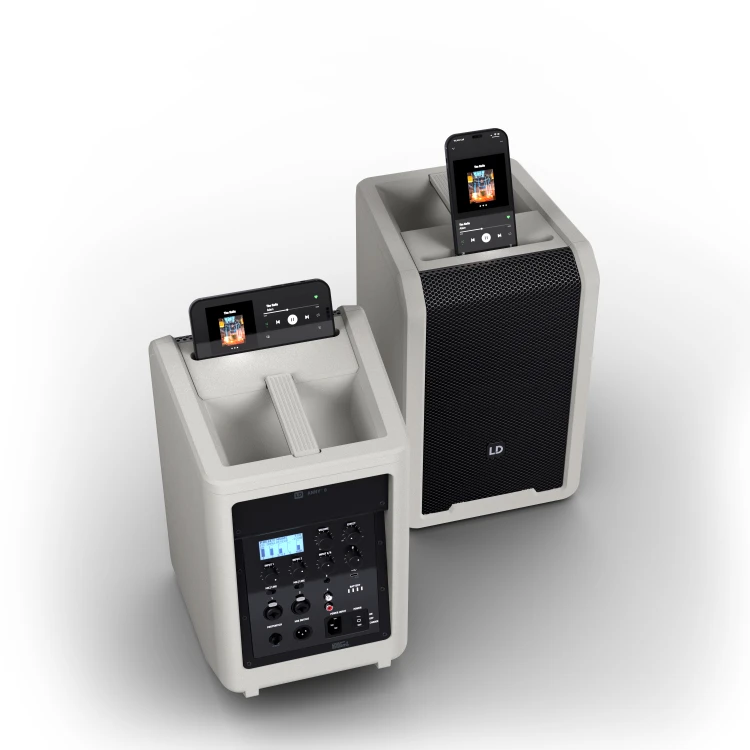 LD Systems ANNY 8 G głośnik Bluetooth® PA z mikserem Urban Grey