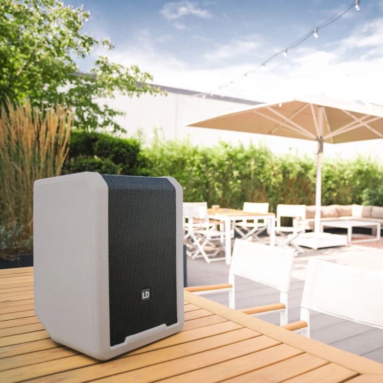 LD Systems ANNY 8 G głośnik Bluetooth® PA z mikserem Urban Grey