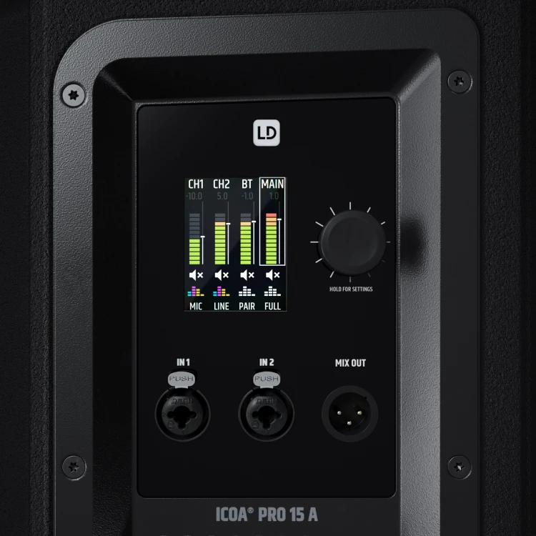 LD Systems ICOA 15 A PRO 15" aktywna kolumna PA z Bluetooth i aplikacją