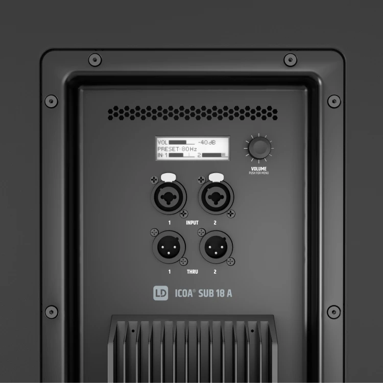 LD Systems ICOA SUB 18 A 18" subwoofer PA z zasilaniem bas-refleksowym