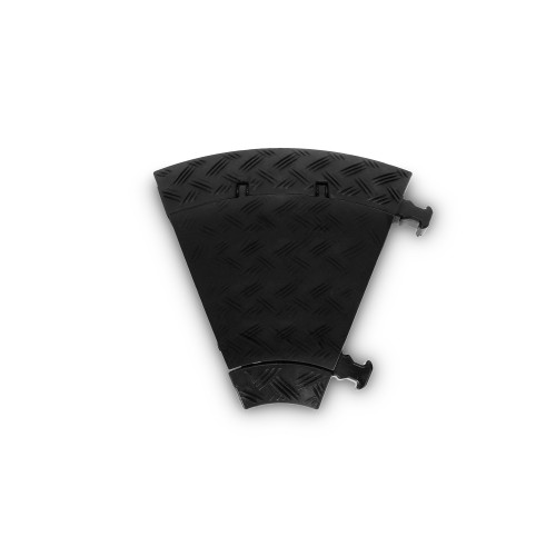 ADAM HALL 85210R2 BLK Osłona kabla 3 kanały | czarny | zakrzywienie 45 w prawo | średnie obciążenie | wysokość 5cm
