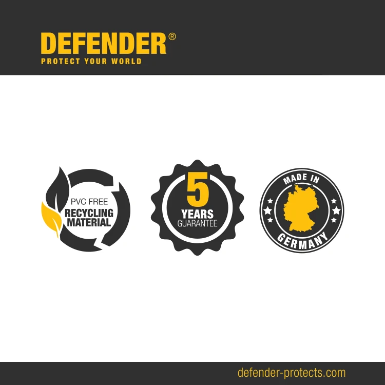DEFENDER OFFICE 85168 GREY zakończenie wysokość 2cm