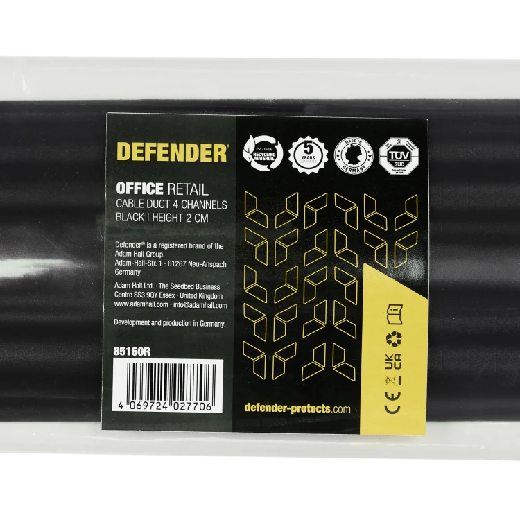 DEFENDER OFFICE 85160 YEL RETAIL most kablowy 4-kanałowy wysokość 2cm