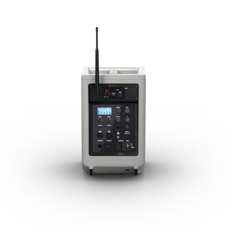 LD Systems ANNY 8 BPH B5 G głośnik Bluetooth® PA z mikserem i jednym mikrofonem nagłownym (wraz z body pack) Urban Grey