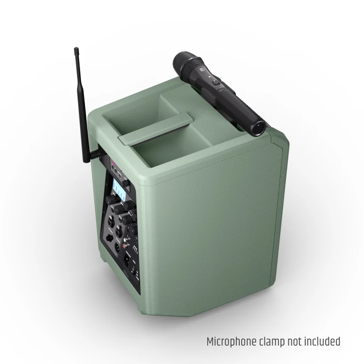 LD Systems ANNY 8 HHD B5 GN głośnik Bluetooth® PA z mikserem i jednym bezprzewodowym mikrofonem ręcznym Adventure Green