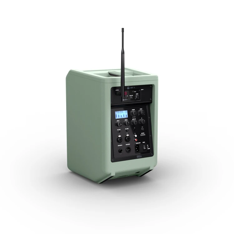 LD Systems ANNY 8 HHD B5 GN głośnik Bluetooth® PA z mikserem i jednym bezprzewodowym mikrofonem ręcznym Adventure Green