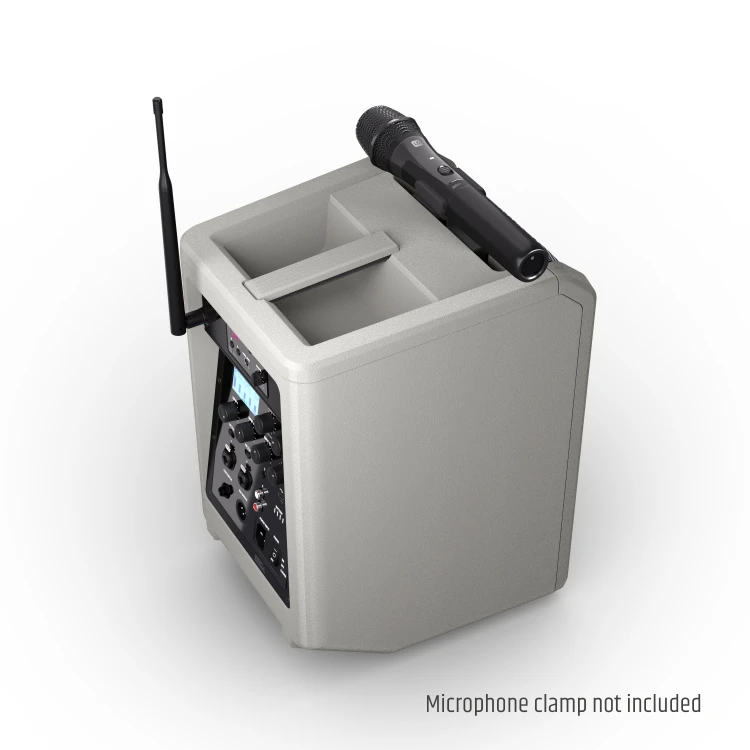 LD Systems ANNY 8 HHD B5 G głośnik Bluetooth® PA z mikserem i jednym bezprzewodowym mikrofonem ręcznym Urban Grey