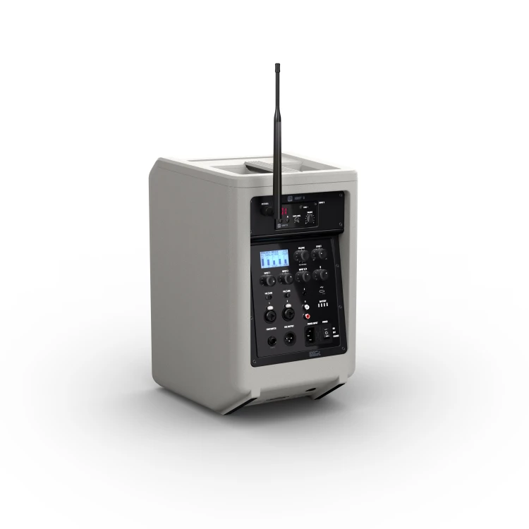 LD Systems ANNY 8 HHD B5 G głośnik Bluetooth® PA z mikserem i jednym bezprzewodowym mikrofonem ręcznym Urban Grey