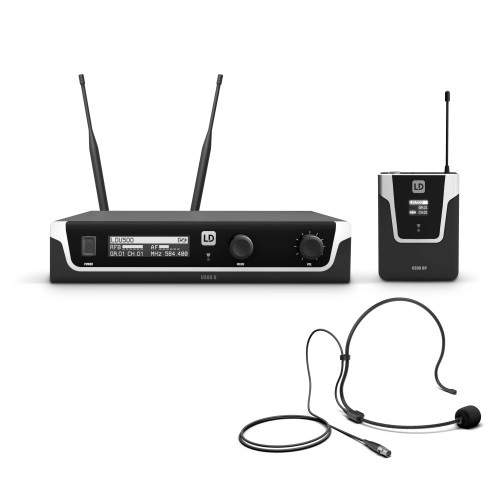 LD Systems U505 BPH zestaw bezprzewodowy z mikrofonem nagłownym 584 – 608 MHz