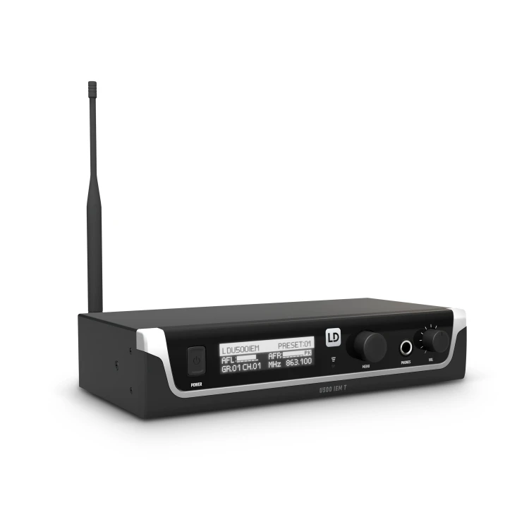 LD Systems U505 IEM HP system do monitoringu ze słuchawkami 584 - 608 MHz