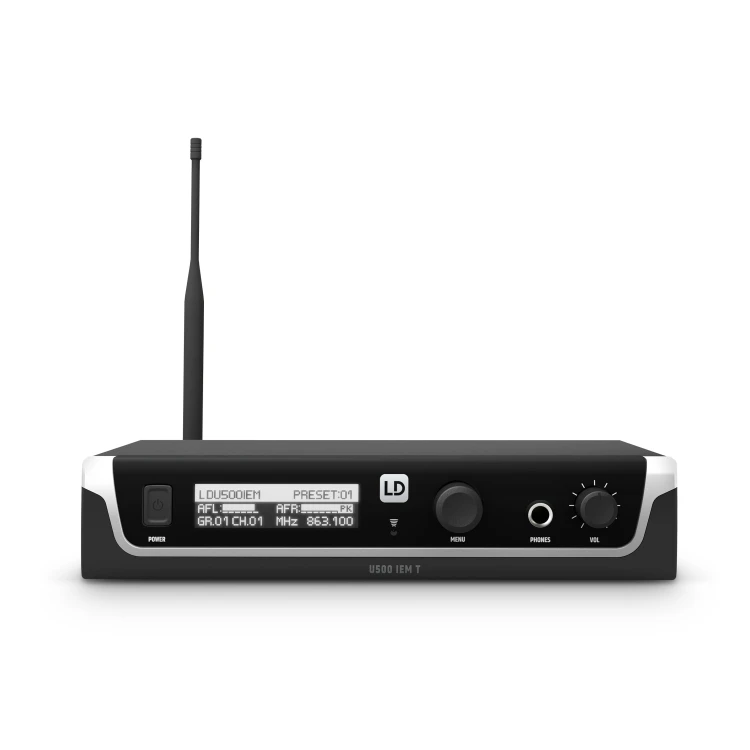 LD Systems U505 IEM HP system do monitoringu ze słuchawkami 584 - 608 MHz