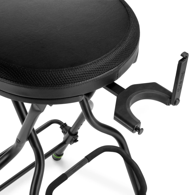 GRAVITY FG SEAT1 stołek dla muzyka ze zintegrowanym stojakiem na gitarę