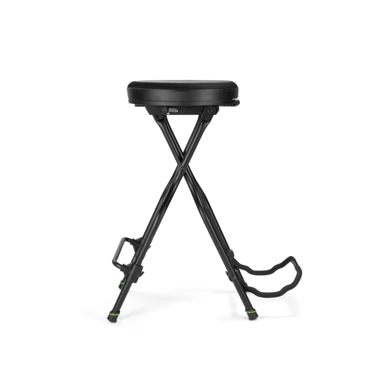 GRAVITY FG SEAT1 stołek dla muzyka ze zintegrowanym stojakiem na gitarę