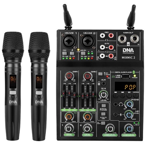 DNA MIXMIC 2 mikser audio USB Bluetooth + 2x mikro