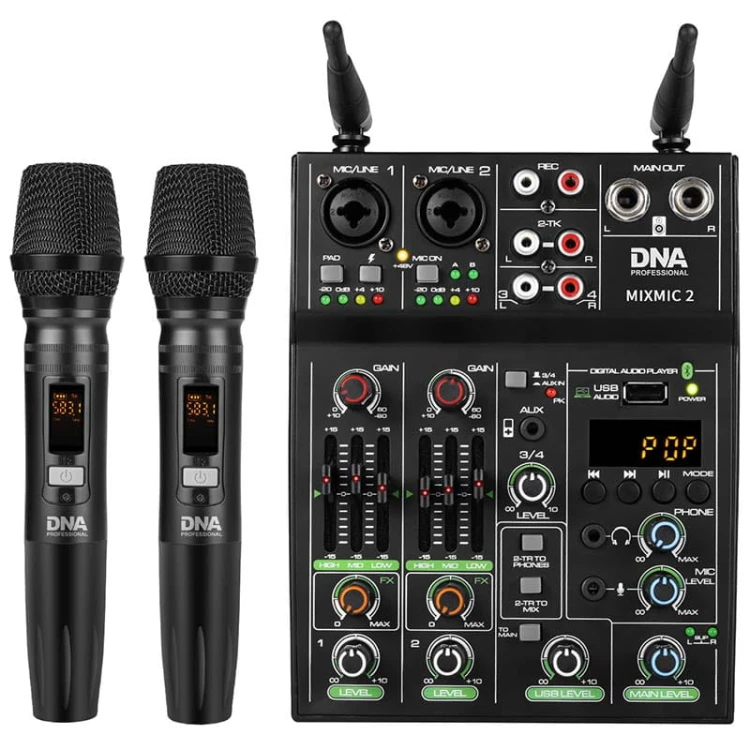 DNA MIXMIC 2 mikser audio USB Bluetooth + 2x mikro