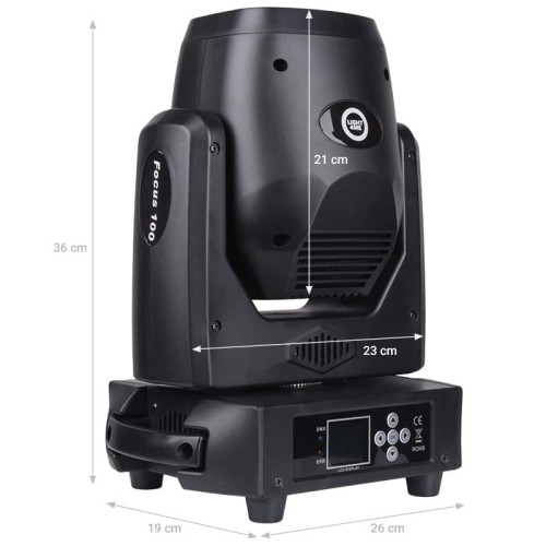 LIGHT4ME FOCUS 100 SPOT PRYZMA głowica ruchoma LED
