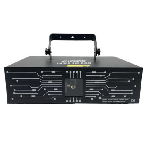 EVOLIGHTS LASER 3W RGB profesjonalne estradowe