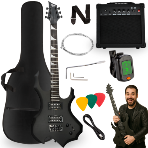 V-TONE EGS 39 MBK gitara elektryczna 4/4 czarny mat