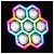 LIGHT4ME FRAME PAR 7x12 LED RGBW reflektor efekt
