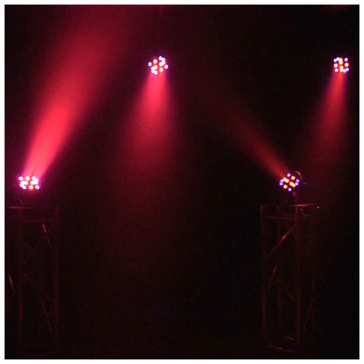 LIGHT4ME BLACK PAR 30x3W RGBA-UV LED reflektor sce
