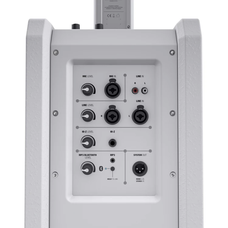 LDSystems MAUI 11 G2 WH Przenośny system kolumn PA z mikserem BT