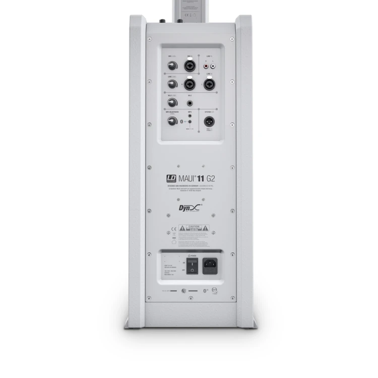 LDSystems MAUI 11 G2 WH Przenośny system kolumn PA z mikserem BT