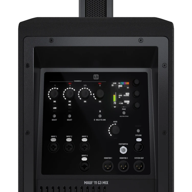 LD Systems MAUI 11 G3 MIX Przenośny kardioidalny kolumnowy system PA mikser