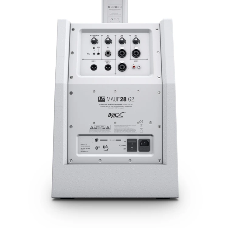 LD Systems MAUI 28 G2 WH Kompaktowy system kolumn PA z mikserem BT