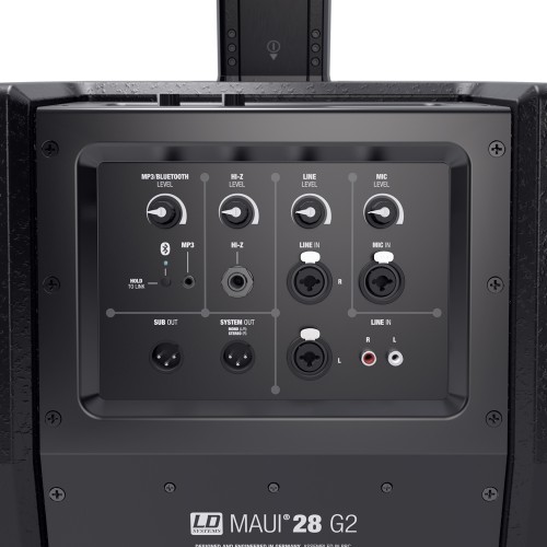 LD Systems MAUI 28 G2 Kompaktowy system kolumn PA z mikserem BT