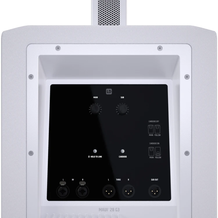 LD Systems MAUI 28 G3 WH kompaktowy kolumnowy system PA