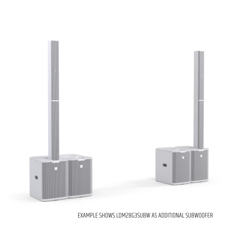 LD Systems MAUI 28 G3 MIX WH kompaktowy kolumnowy system PA  z mikserem cyfrowym