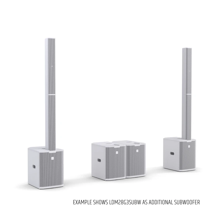 LD Systems MAUI 28 G3 MIX WH kompaktowy kolumnowy system PA  z mikserem cyfrowym