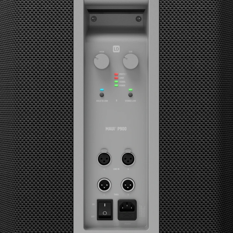 LD Systems MAUI P 900 B System aktywnych kolumn PA opracowany z Porsche Design Studio w kolorze Graphite Black