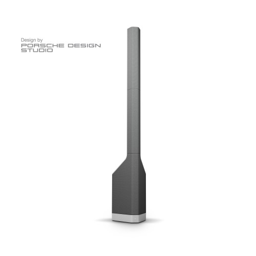 LD Systems MAUI P 900 G System aktywnych kolumn PA opracowany z Porsche Design Studio w kolorze Platinum Grey