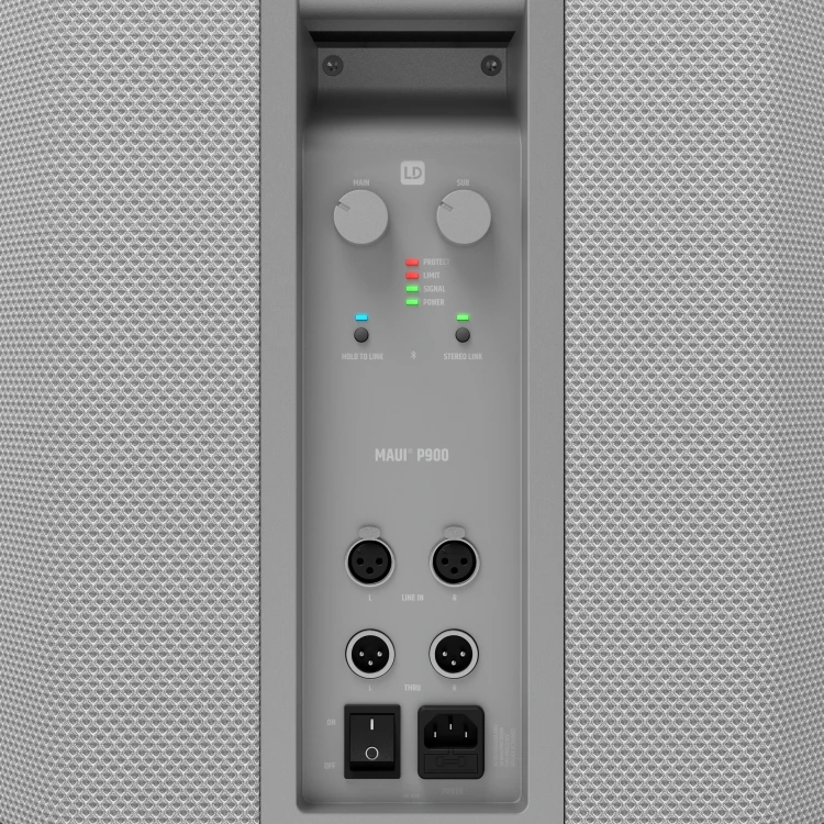 LD Systems MAUI P 900 WH System aktywnych kolumn PA opracowany z Porsche Design Studio w kolorze Cocoon White