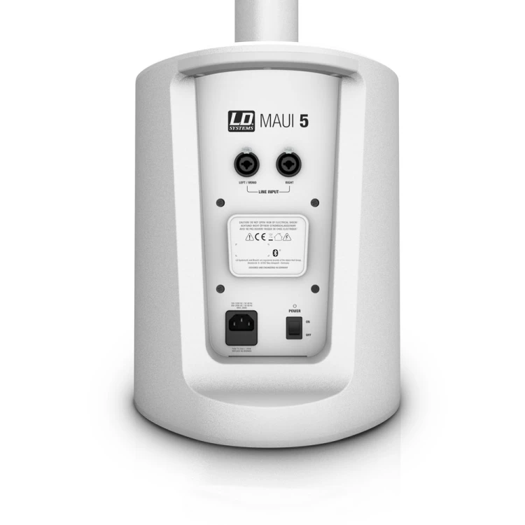 LD Systems MAUI 5 WH Ultraprzenośny system kolumn PA mikser BT