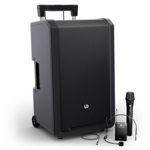 LD Systems ANNY 12 HBH2 B5 12calowy głośnik Bluetooth PA z akumulatorem  mikserem mikrofonami